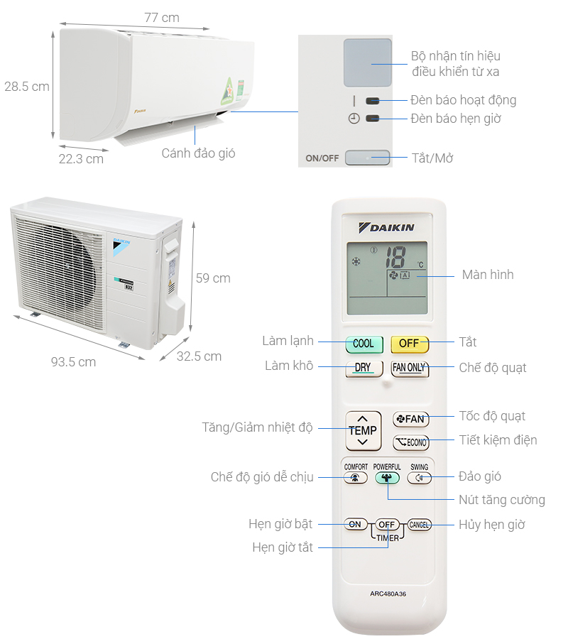 may-lanh-daikin-ftkq50savmv-1 Máy lạnh Daikin Inverter 2 HP FTKQ50SAVMV