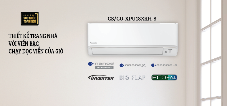 may-lanh-pana-xpu18xkh-1 Điều hòa Panasonic 1 chiều inverter 18.000BTU XPU18XKH-8