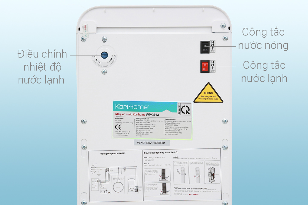 may loc nuoc korihome wpk 813 7