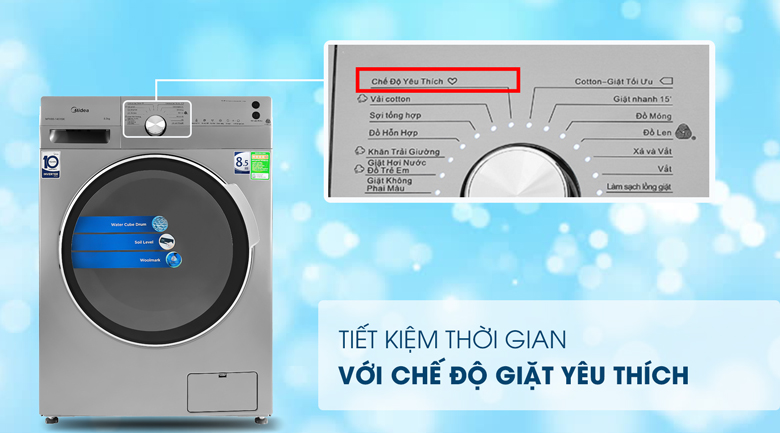 Máy giặt Midea Inverter 8.5 Kg MFK85-1401SK
