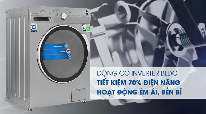 Máy giặt Midea Inverter 8.5 Kg MFK85-1401SK