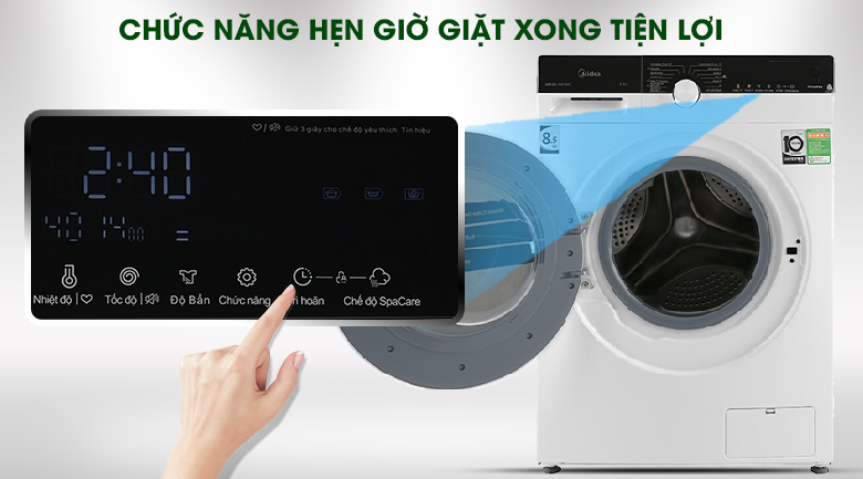 Máy giặt Midea Inverter 8.5 Kg MFK85-1401WK