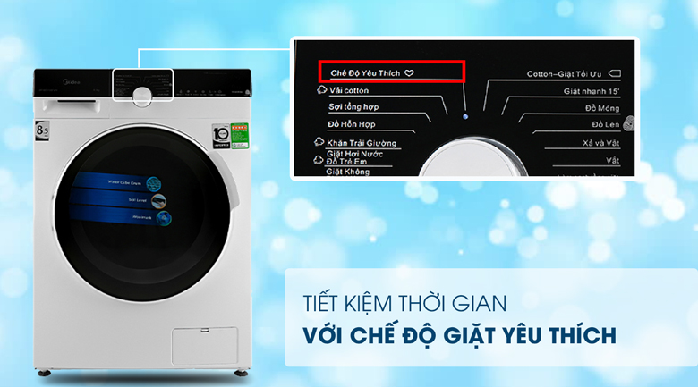 Máy giặt Midea Inverter 8.5 Kg MFK85-1401WK