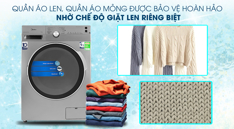 Máy giặt Midea Inverter 9.5 Kg MFK95-1401SK