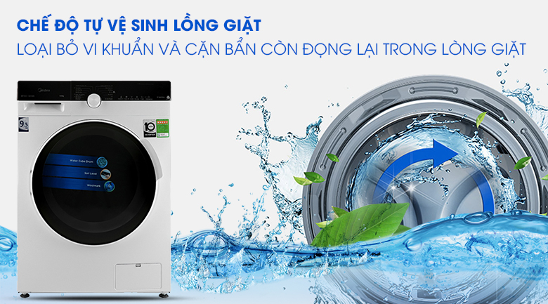 Máy giặt Midea Inverter 9.5 Kg MFK95-1401WK
