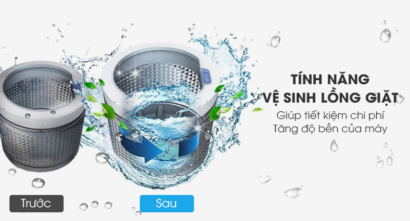 Chiếc NA-FD12XR1LV có khả năng tự vệ sinh lồng giặt