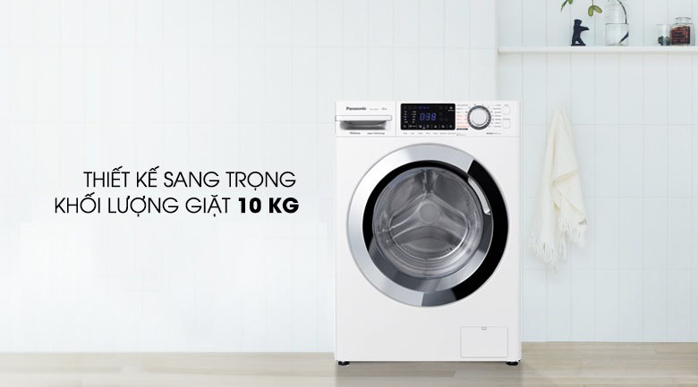Máy giặt Panasonic 10 Kg Inverter NA-V10FG1WVT thiết kế đẹp