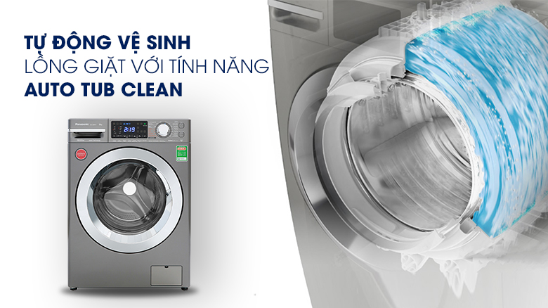 panasonic-na-v10fx1lvt-11 Auto tub clean trên NA-V10FX1LVT