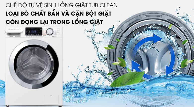 Máy giặt NA-V90FG1WVT có khả năng tự vệ sinh lồng giặt