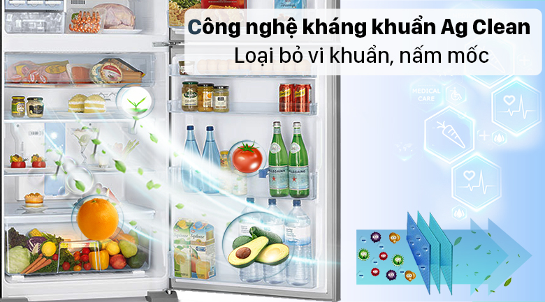 panasonic-nr-tv261apsv1-3 Tủ lạnh Panasonic Inverter 234 lít NR-TV261APSV