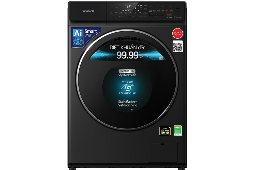 Máy giặt sấy Panasonic Inverter 10 kg NA-S106FR1BV