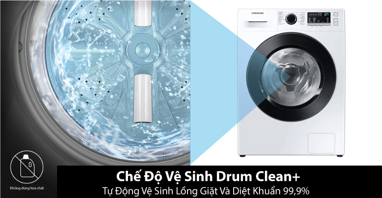 Máy giặt lồng ngang Samsung Inverter 9.5Kg+sấy 6Kg WD95T4046CE/SV
