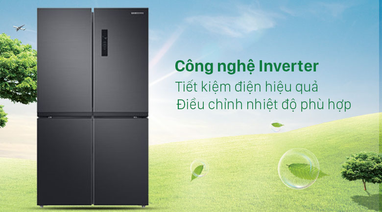 Tủ lạnh Samsung Inverter 488 lít RF48A4000B4/SV