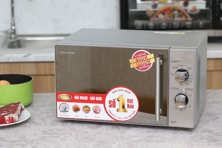 sharp-r-g227vn-m-2 Lò vi sóng Sharp R-G227VN-M 20 lít
