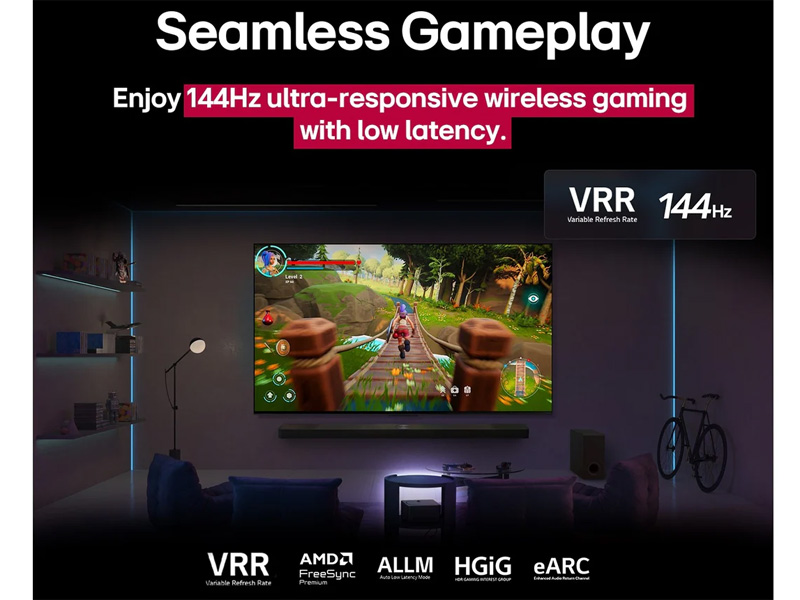 Tivi LG AI 65QNED9MASA cho phép truyền tải hình ảnh chất lượng 4K Tivi LG AI 65QNED9MASA