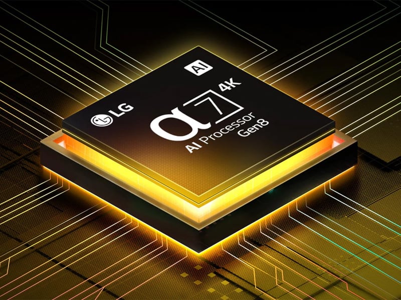 Tivi NanoCell LG 65NANO80ASA trang bị bộ xử lý AI 4K Gen8 Tivi NanoCell LG 65NANO80ASA