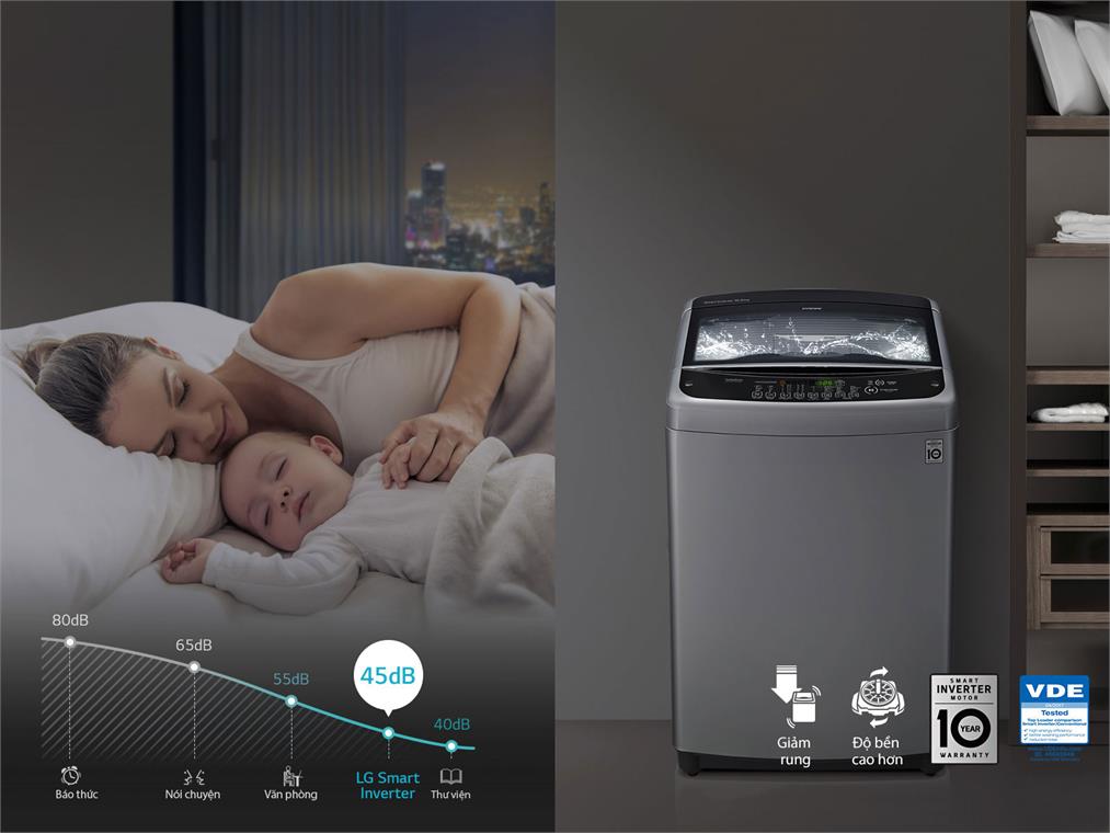 t2555vsab-7 Máy giặt LG Inverter 15.5 Kg T2555VSAB