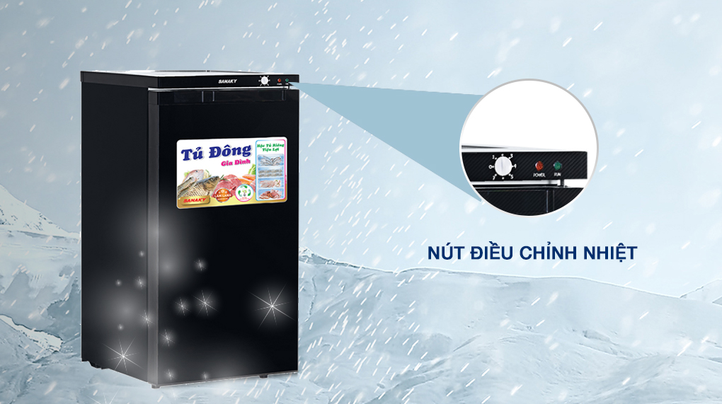 td-vh160k-3 Tủ đông Sanaky Inverter 118 lít TD.VH160K3