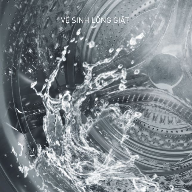 Chức năng vệ sinh lồng giặt ở mức nhiệt độ cao 90 độ C