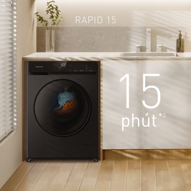 Chức năng giặt nhanh Rapid chỉ trong 15 phút