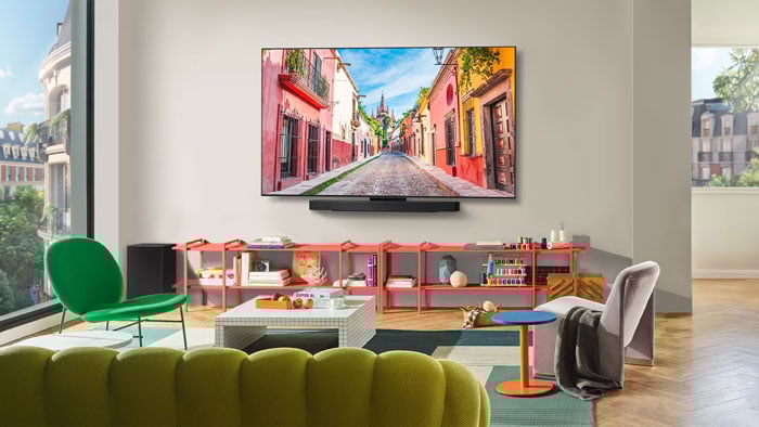 Smart tivi AI Evo Oled 4K 77 inch LG OLED77C5PSA có kiểu dáng hiện đại Smart tivi AI Evo Oled 4K 77 inch LG OLED77C5PSA có kiểu dáng hiện đại