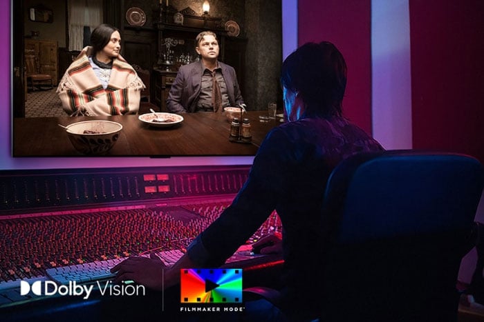 Smart Tivi AI Evo OLED 4K 77 inch LG OLED77G5PSA sử dụng công nghệ Dolby Vision & Ambient Filmmaker Mode Smart Tivi AI Evo OLED 4K 77 inch LG OLED77G5PSA sử dụng công nghệ Dolby Vision & Ambient Filmmaker Mode