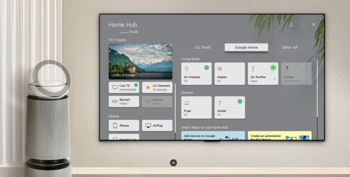 Smart Tivi AI Evo OLED 4K 83 inch LG OLED83M5PSA có tính năng Home Hub Smart Tivi AI Evo OLED 4K 83 inch LG OLED83M5PSA có tính năng Home Hub