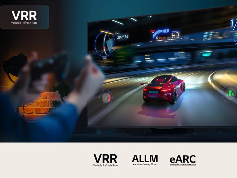 Tivi LG AI 4K 43QNED80ASA 43 inch giúp bạn chơi game đỉnh cao Tivi LG AI 4K 43QNED80ASA 43 inch