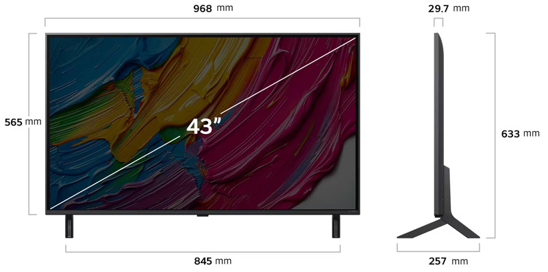 tivi-lg-qned-43-inch-43qned80asa-4 Kích thước Tivi LG QNED AI 4K 43 inch 43QNED80ASA