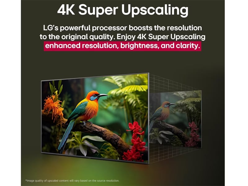 Tivi LG 50QNED80ASA 50 inch đem đến chất lượng hình ảnh chuẩn 4K Tivi LG 50QNED80ASA 50 inch