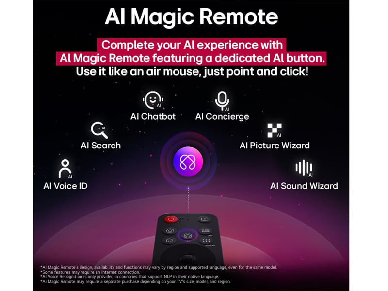Tivi LG 75QNED92ASA kèm điều khiển AI Magic Tivi LG 75QNED92ASA kèm điều khiển AI Magic