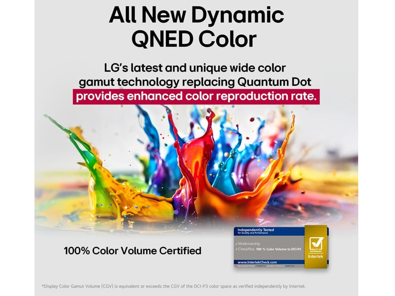 Tivi LG QNED 86QNED82ASA công nghệ hình ảnh chuẩn màu sắc Tivi LG QNED 86QNED82ASA