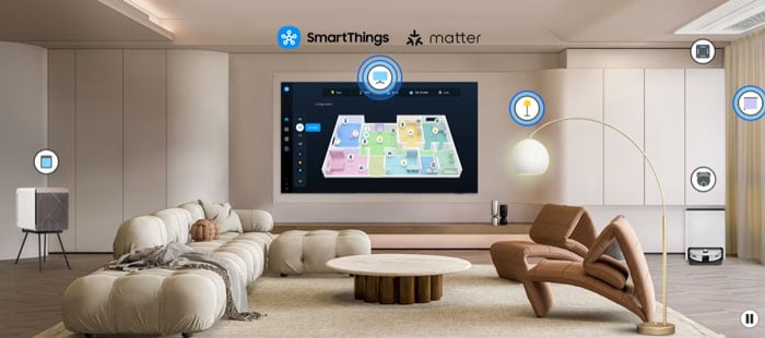 Samsung UA50U8000FKXXV có ứng dụng SmartThings Samsung UA50U8000FKXXV có ứng dụng SmartThings