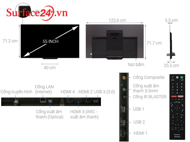 tivi sony kd 55a8f 1