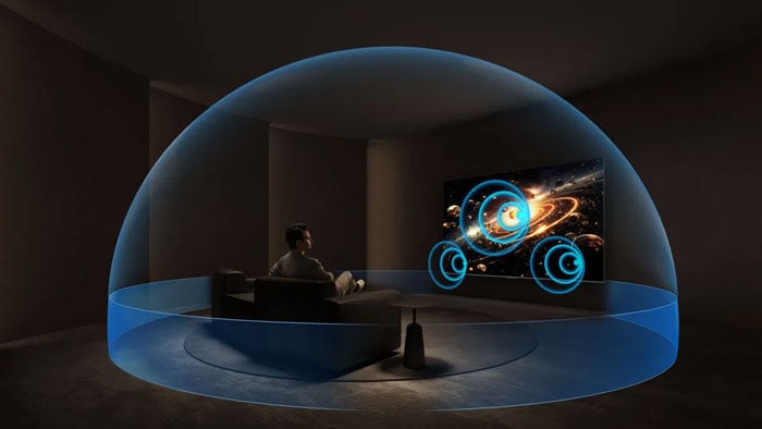 tivi TCL 75 inch QD-MiniLED 75C6K sử dụng loa 2.1 của ONKYO