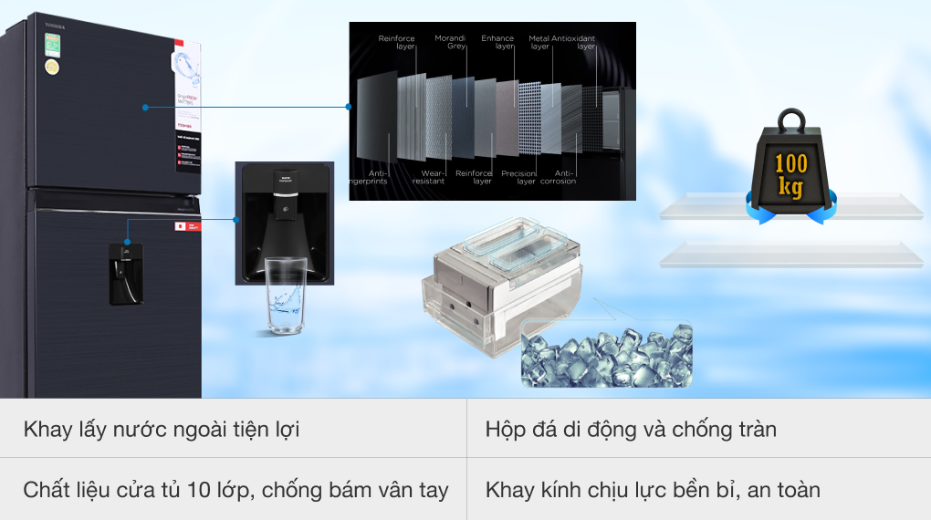 toshiba-gr-rt535we-pmv-06-mg-1 Tủ lạnh Toshiba Inverter 407 lít GR-RT535WE-PMV(06)-MG