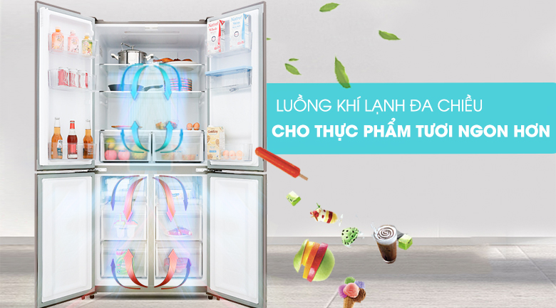 Tủ lạnh Aqua Inverter 456 lít AQR-IGW525EM GB