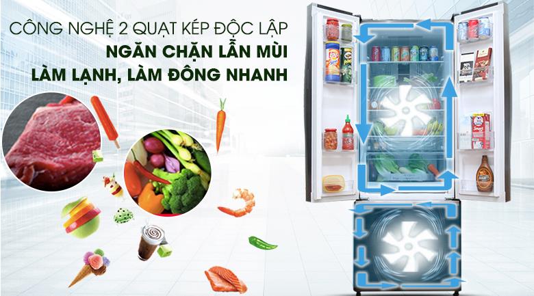 TỦ LẠNH HITACHI INVERTER 405L R-FWB475PGV2 (GS)