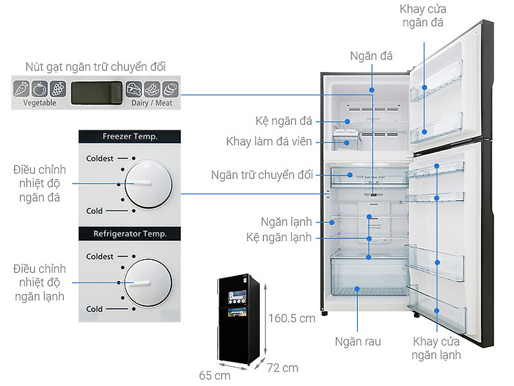 tu-lanh-hitachi-fvx450pgv9-1 Tủ lạnh Hitachi Inverter 339 lít R-FVX450PGV9(GBK)