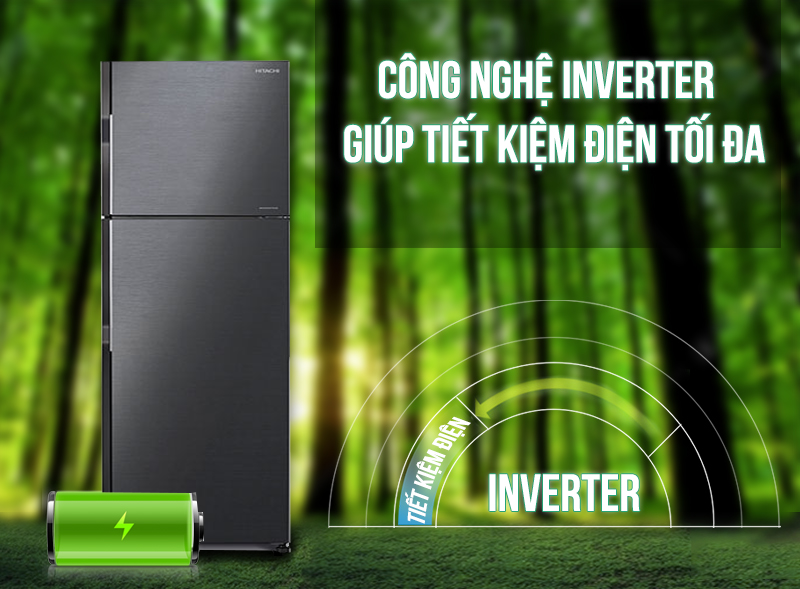 Tủ lạnh Hitachi Inverter 203 Lít H200PGV7 (BBK)