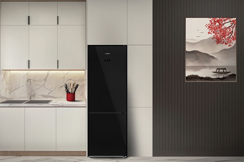 Tủ lạnh Hitachi Inverter 323 lít HRBN6340DGBKVN Tủ lạnh Hitachi Inverter 323 lít HRBN6340DGBKVN