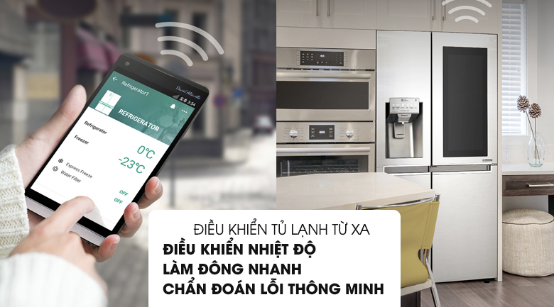 tu-lanh-lg-gr-x247js-11 Điều khiển tủ lạnh từ xa độc đáo trên tủ lạnh LG GR-X247JS
