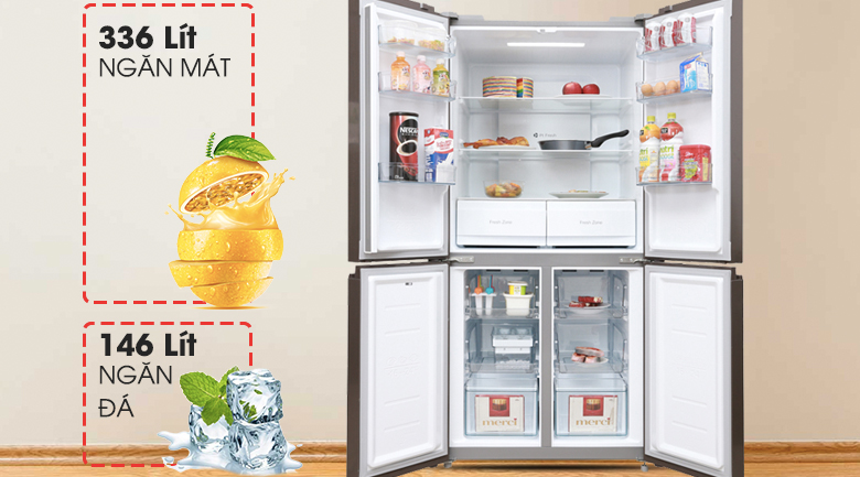 tu-lanh-midea-mrc-626fweis-3 Tủ lạnh Midea Inverter 482 lít MRC-626FWEIS