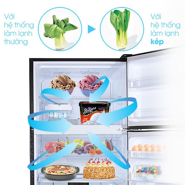 Tủ lạnh Sharp SJ-XP660PG-BK 2 cánh cửa Inverter 606 lít