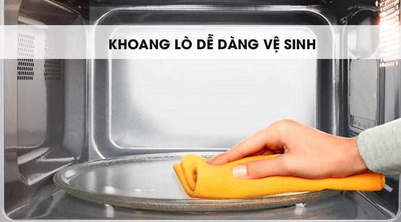 Vệ sinh dễ dàng - Lò vi sóng Electrolux EMM23KI9EBP 23 lít Vệ sinh dễ dàng - Lò vi sóng Electrolux EMM23KI9EBP 23 lít