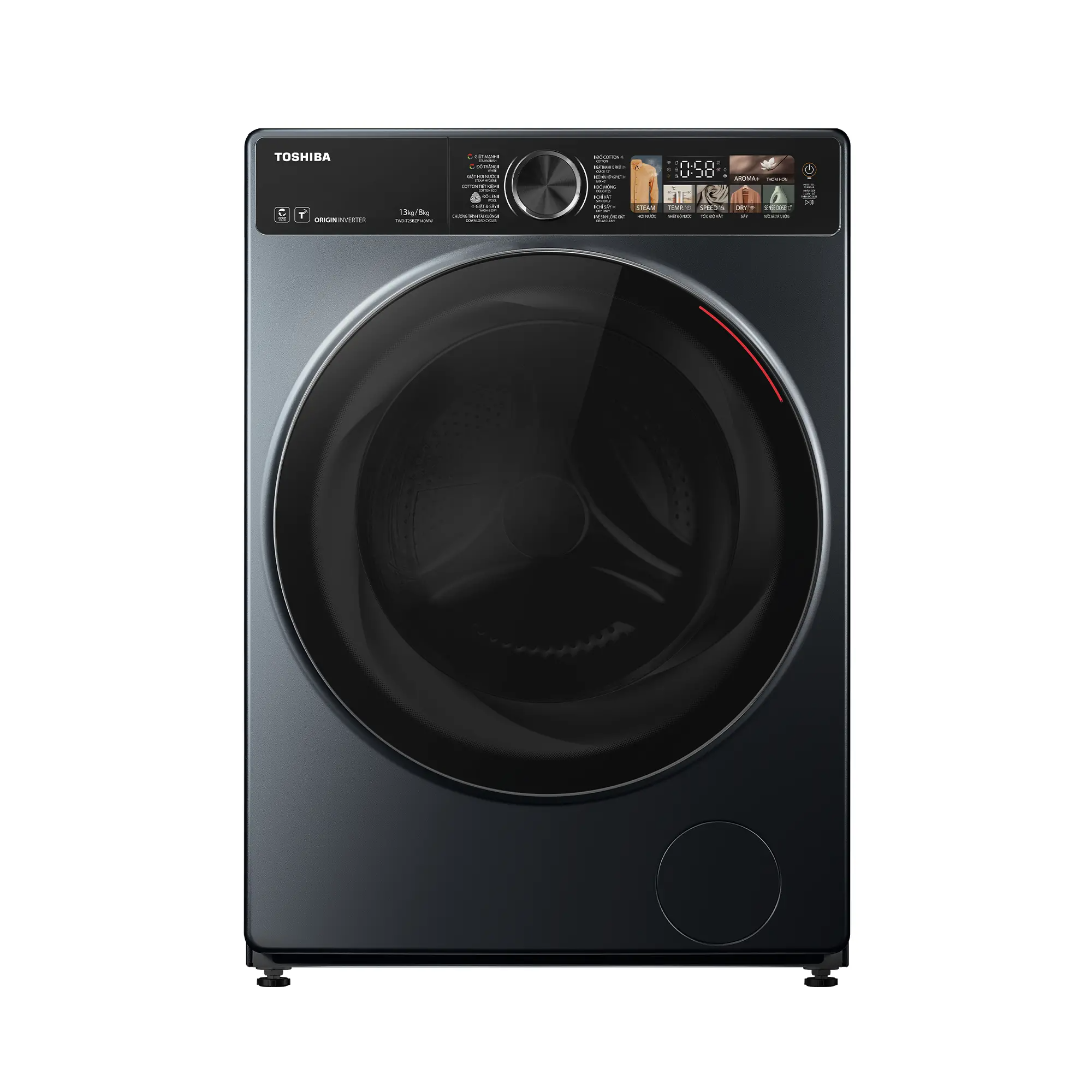 Máy giặt sấy Toshiba TWD-T25BZP140MWV(MG)